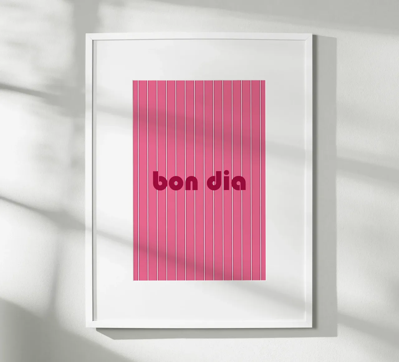 Bon Dia poster con telaio in alluminio da karenmenzenbach