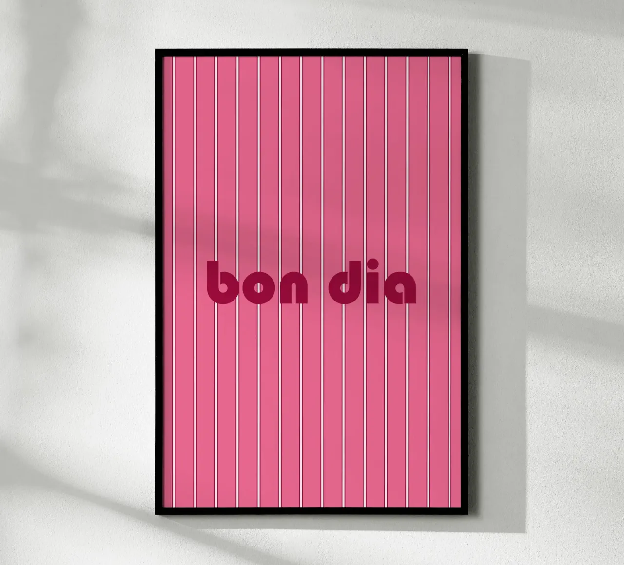 Bon Dia poster con telaio in alluminio da karenmenzenbach