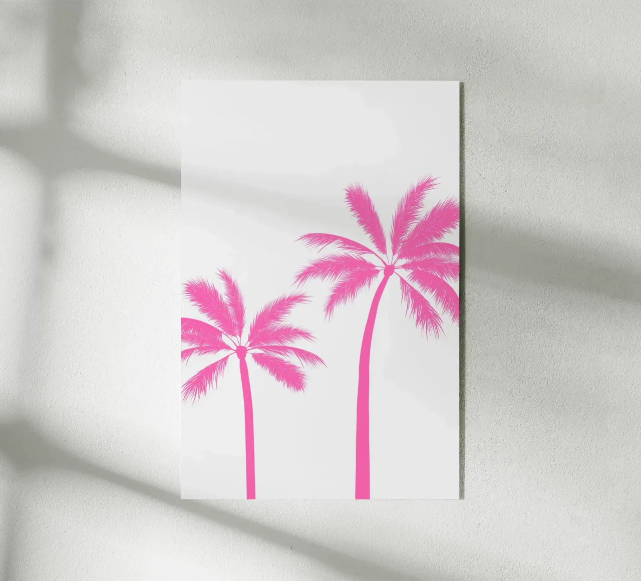 Pink Palmtrees plexiglass da Palmartprints
