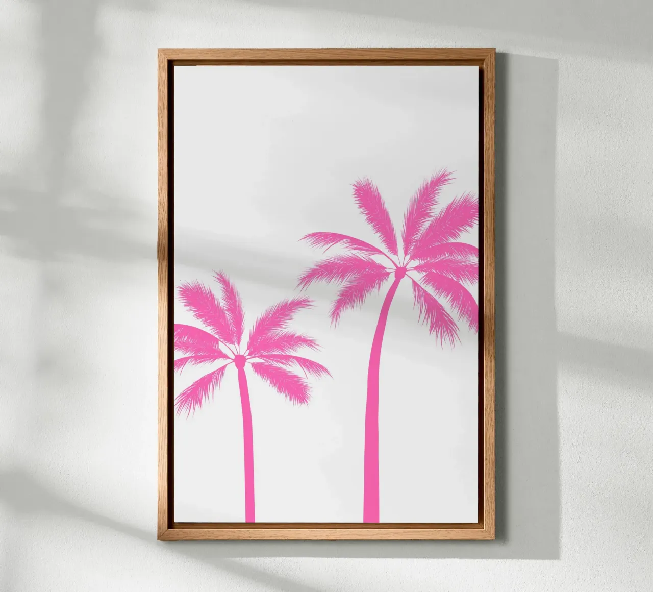 Pink Palmtrees alluminio dibond da karenmenzenbach