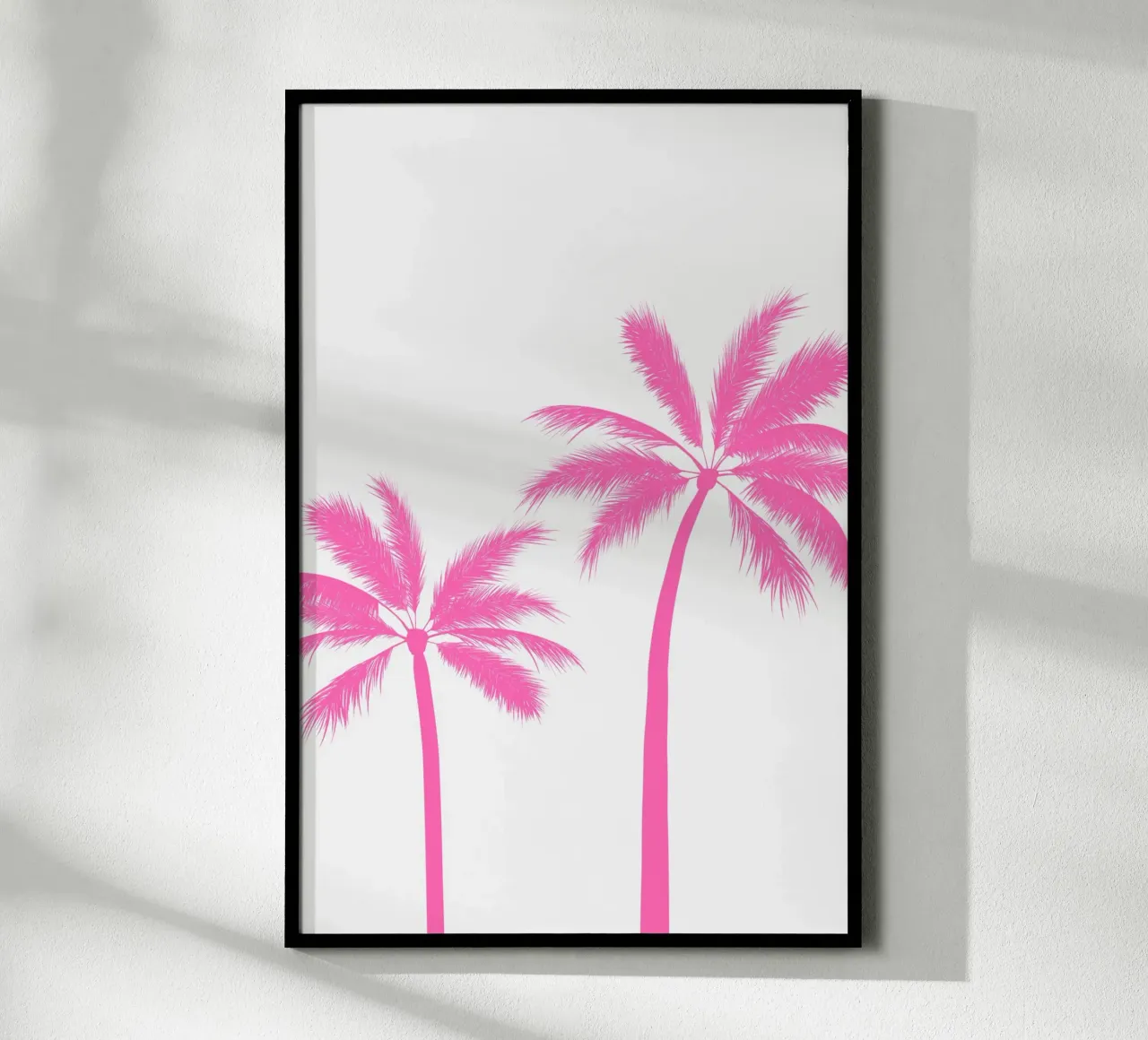 Pink Palmtrees poster da Trend Collection by Palmartprints