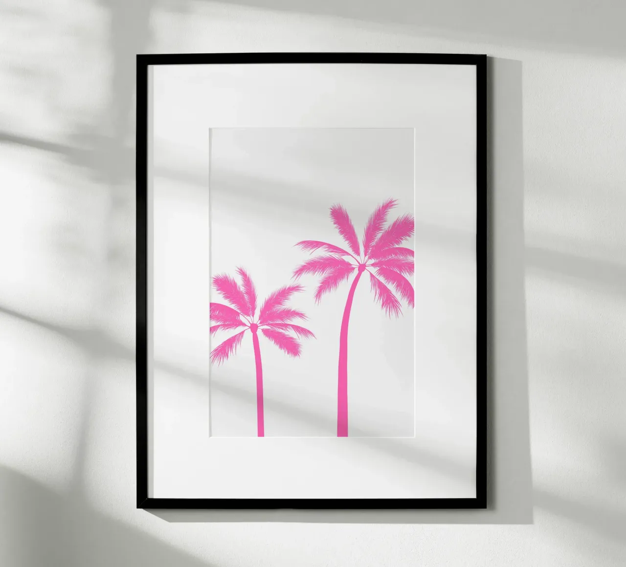 Pink Palmtrees poster da Trend Collection by Palmartprints