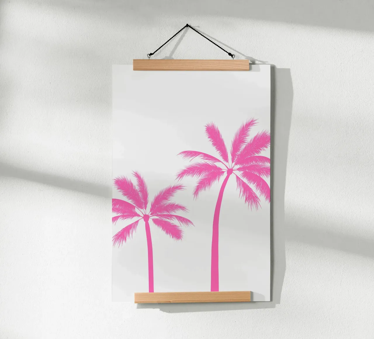 Pink Palmtrees poster da Trend Collection by Palmartprints