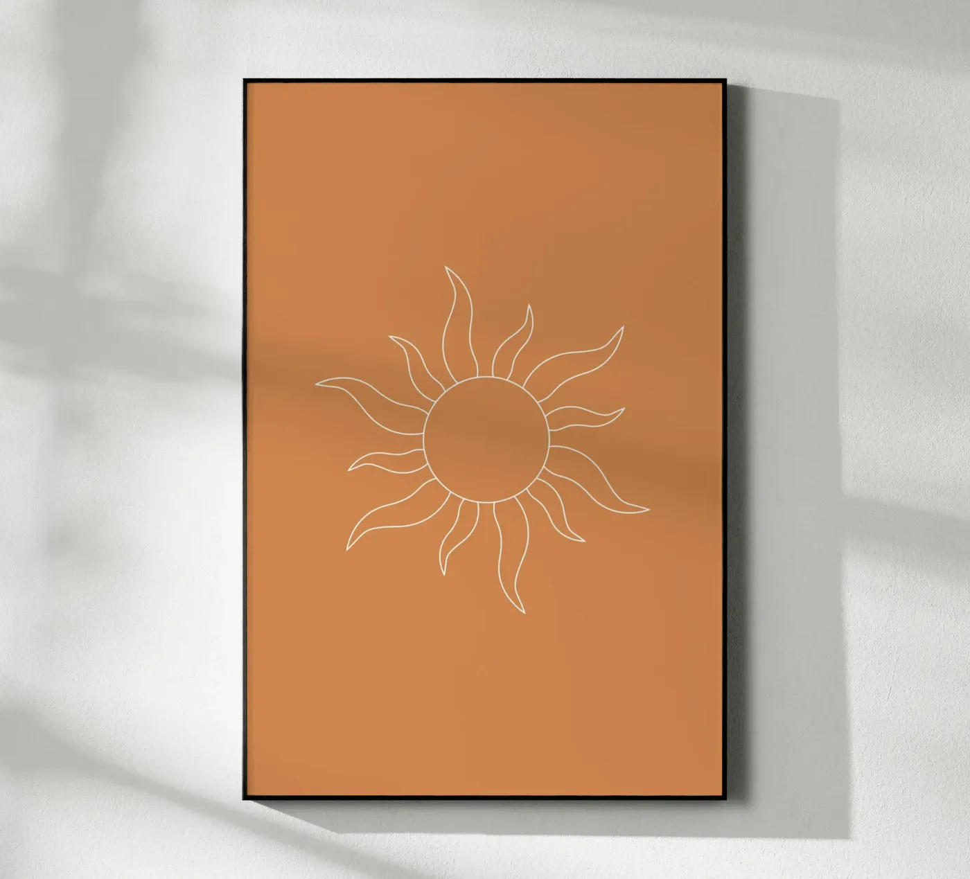 Minimal Orange Sunshine plexiglass da Trend Collection by Palmartprints