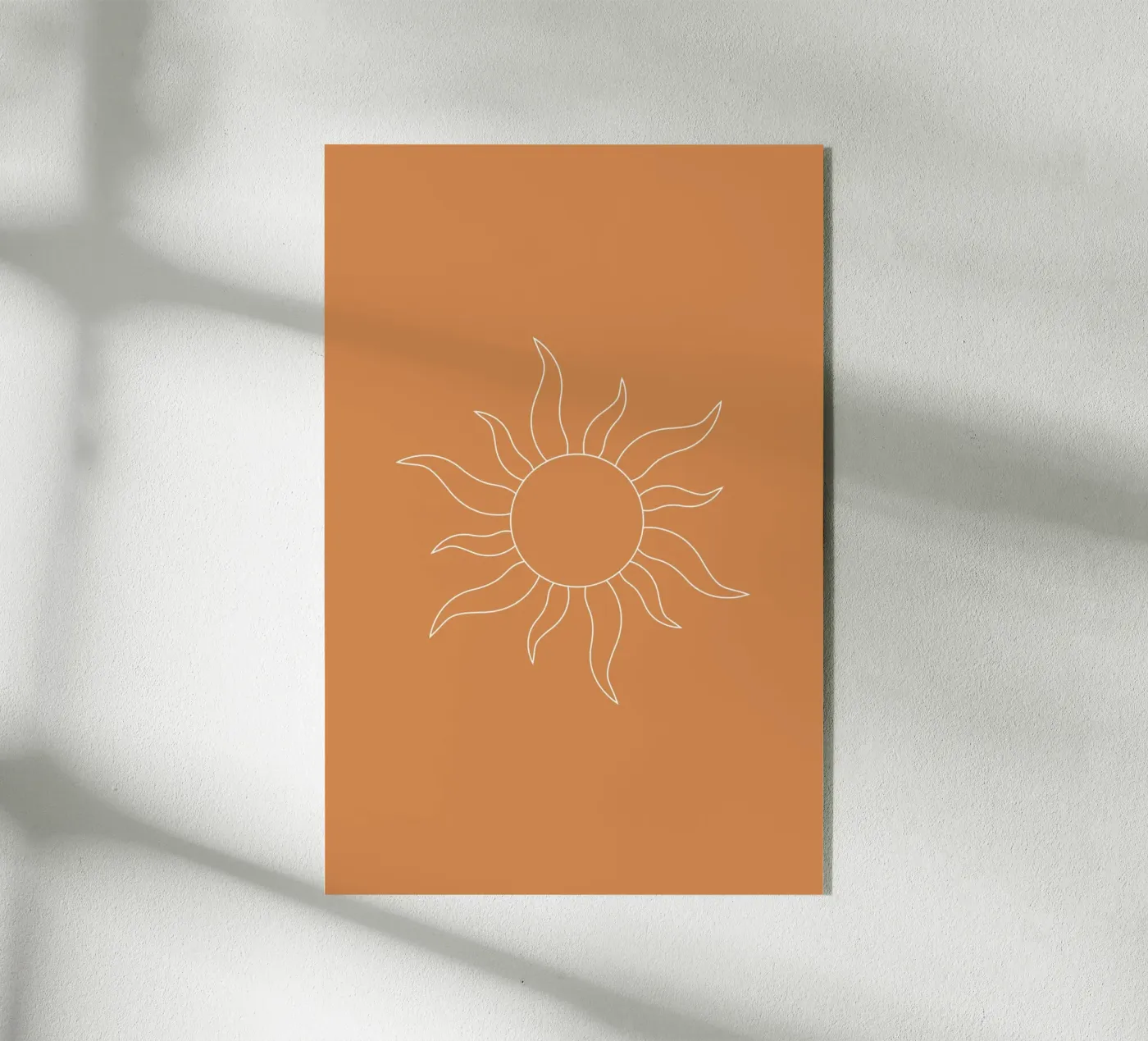 Minimal Orange Sunshine plexiglass da Trend Collection by Palmartprints