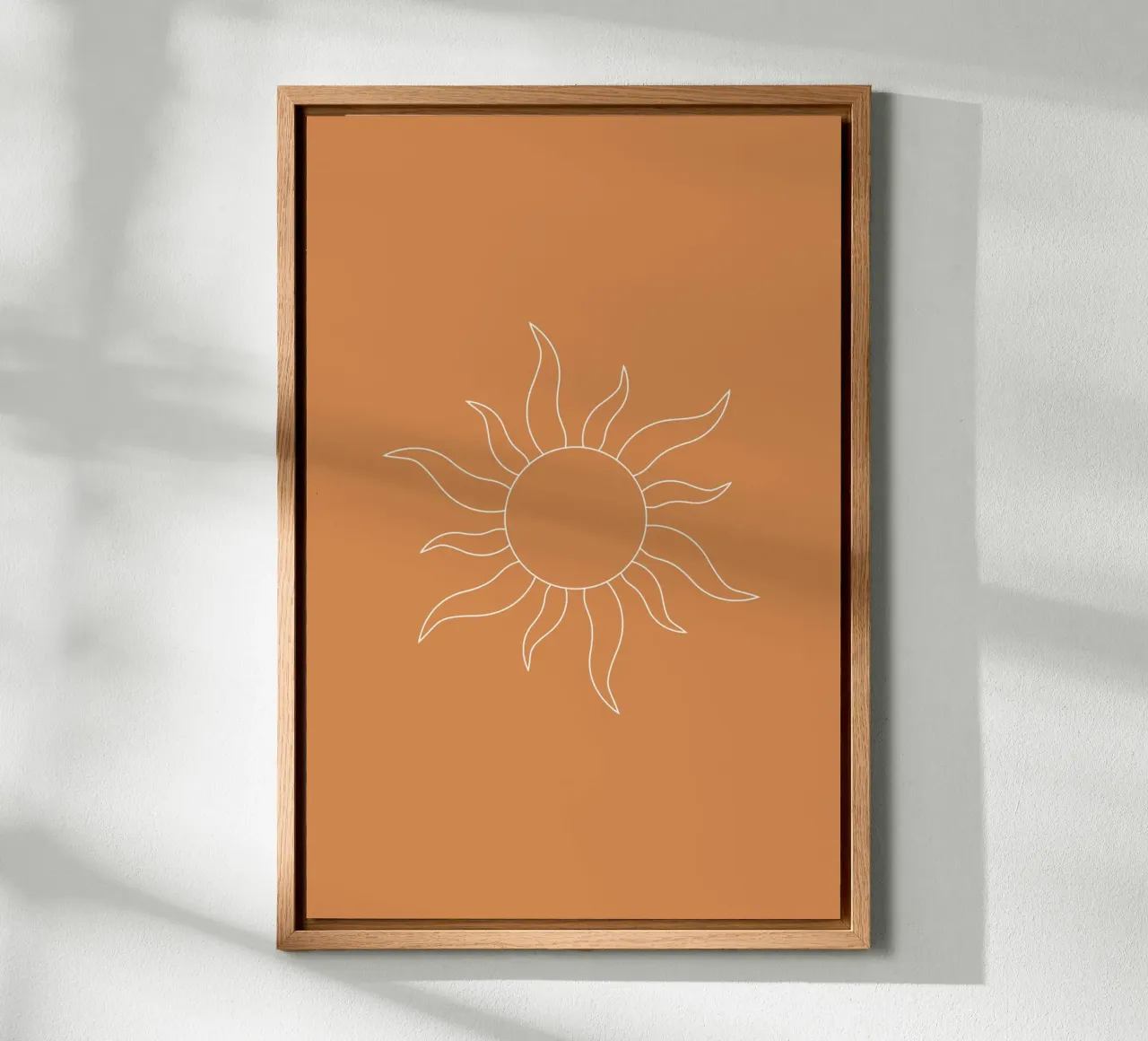 Minimal Orange Sunshine alluminio dibond da karenmenzenbach