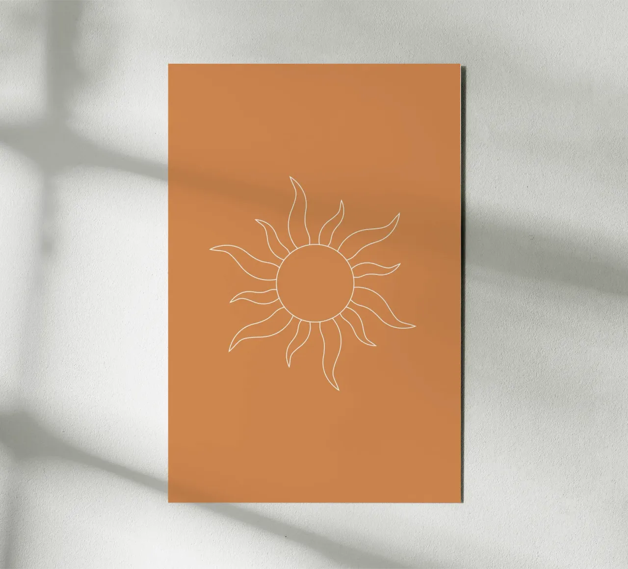 Minimal Orange Sunshine alluminio dibond da karenmenzenbach