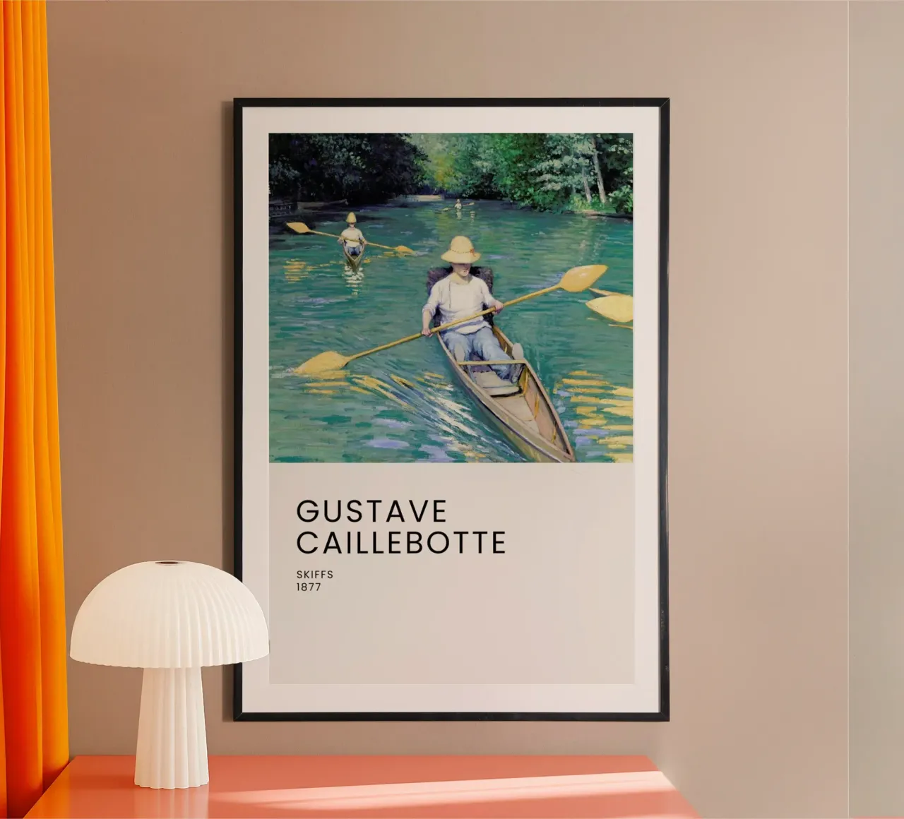 Caillebotte - Skiffs poster da Vintage by JUNIQE