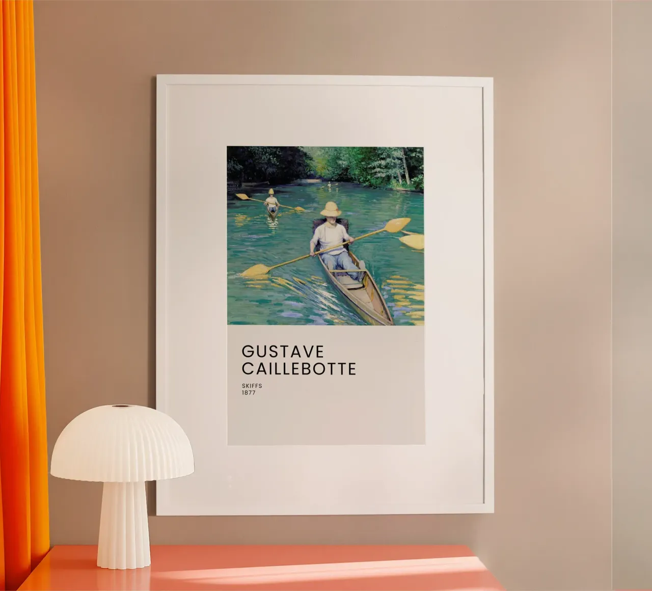 Caillebotte - Skiffs poster da Vintage by JUNIQE