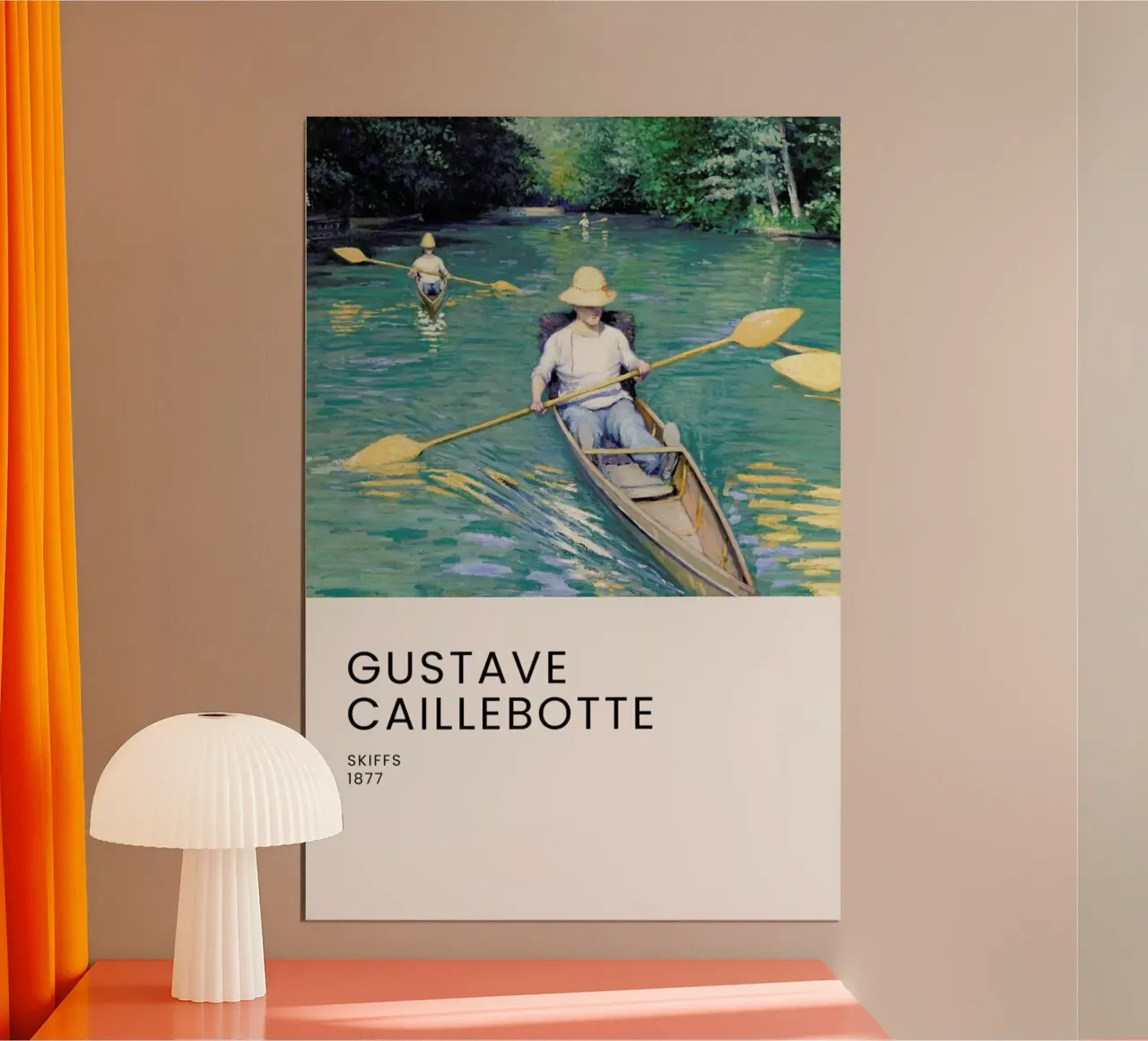 Caillebotte - Skiffs poster da Vintage by JUNIQE