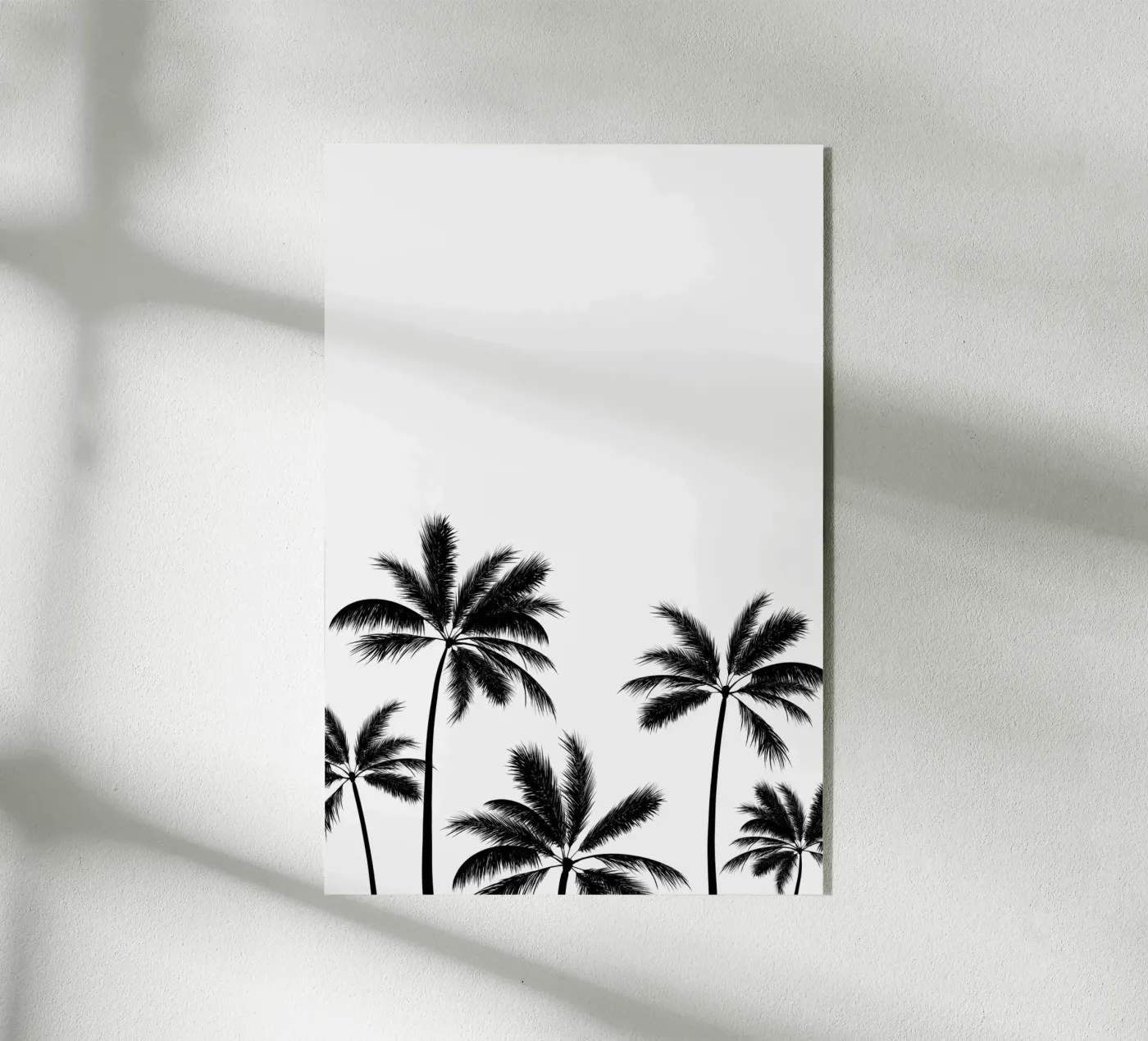 Monochrome Palmtrees acryl van Trend Collection by Palmartprints