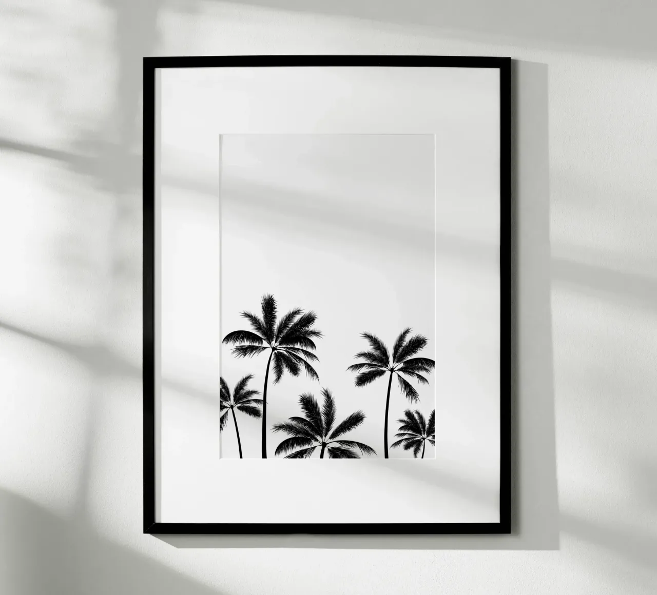 Monochrome Palmtrees carta hahnemühle da karenmenzenbach