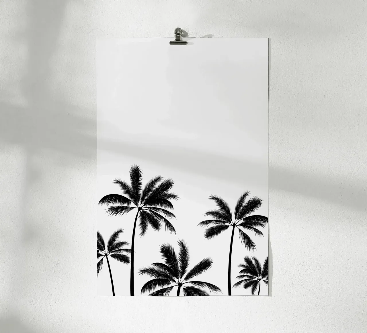 Monochrome Palmtrees carta hahnemühle da karenmenzenbach