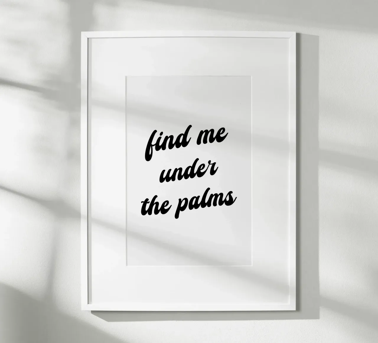 Find Me Under The Palms carta hahnemühle da karenmenzenbach