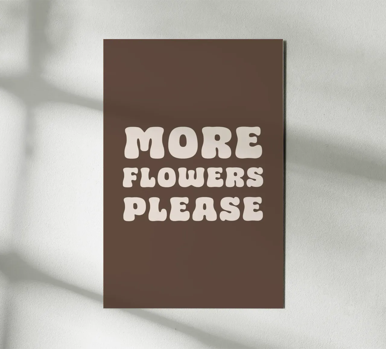 More Flowers Please brown alluminio dibond da karenmenzenbach