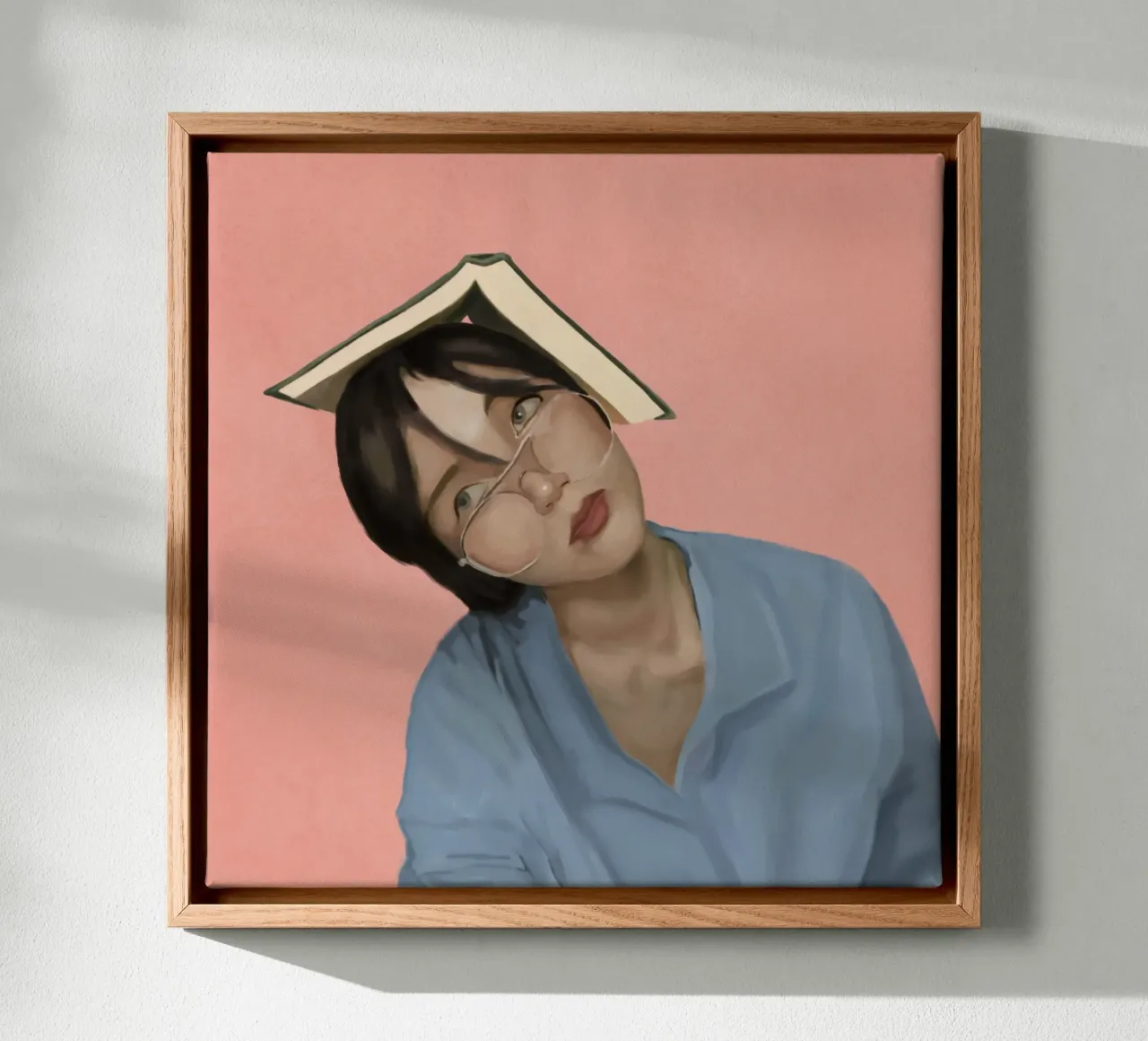 Almost there canvas with Floater frame by Verse