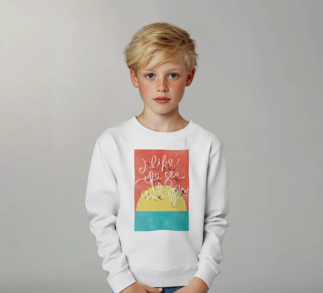 I Like The Sea + You felpa bambino da Kristen Polsinelli