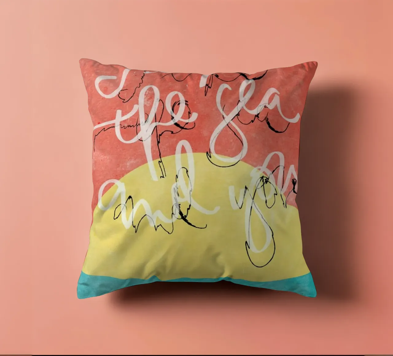 I Like The Sea + You cuscino da Kristen Polsinelli