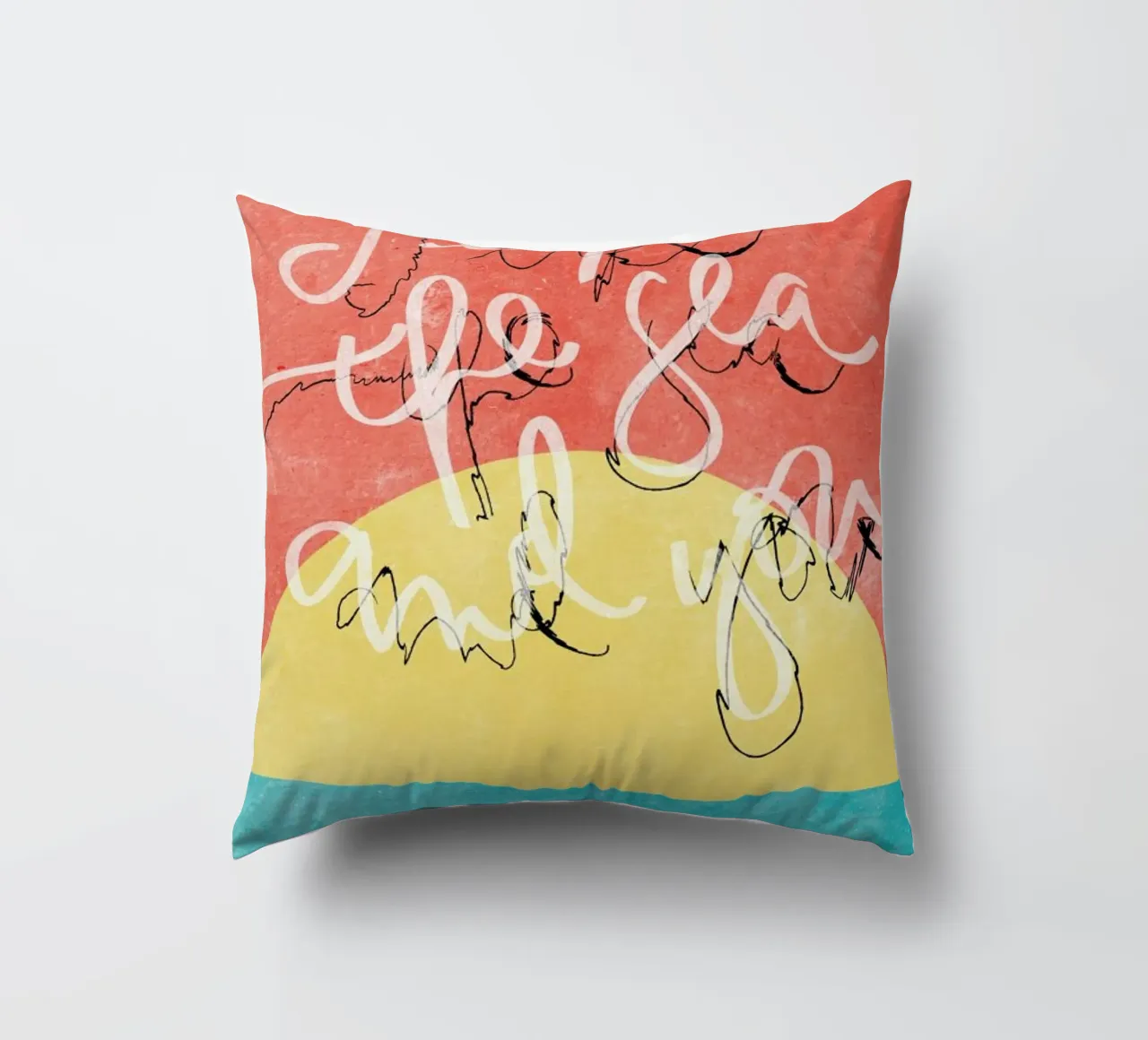 I Like The Sea + You cuscino da Kristen Polsinelli