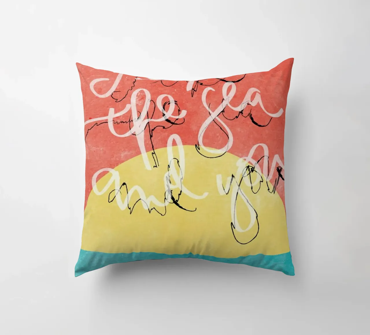 I Like The Sea + You cuscino da Kristen Polsinelli