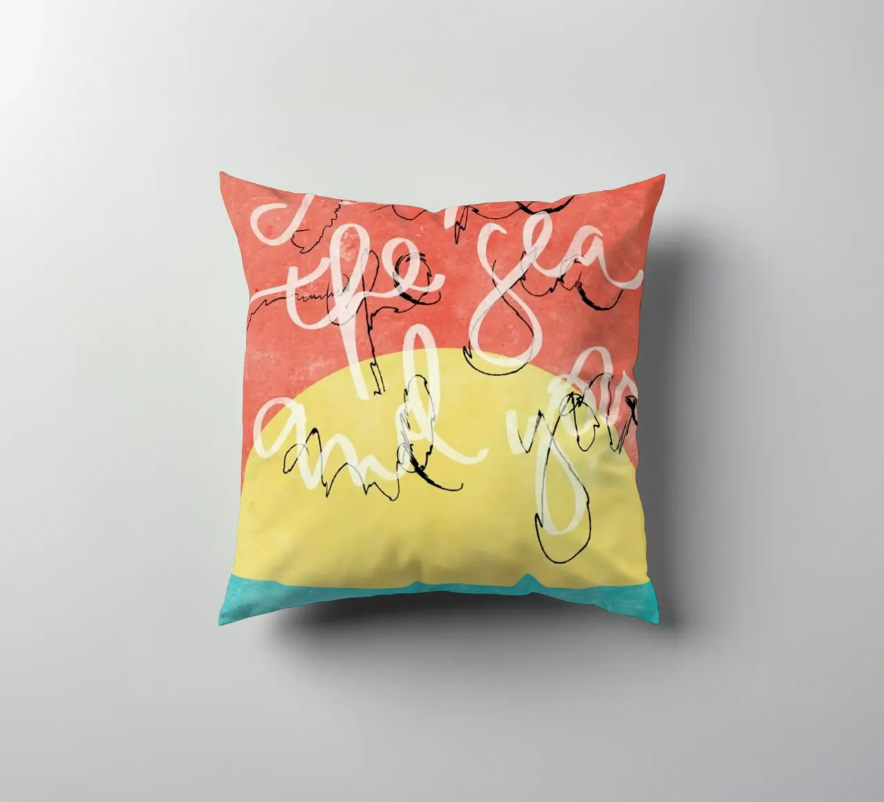 I Like The Sea + You cuscino da Kristen Polsinelli