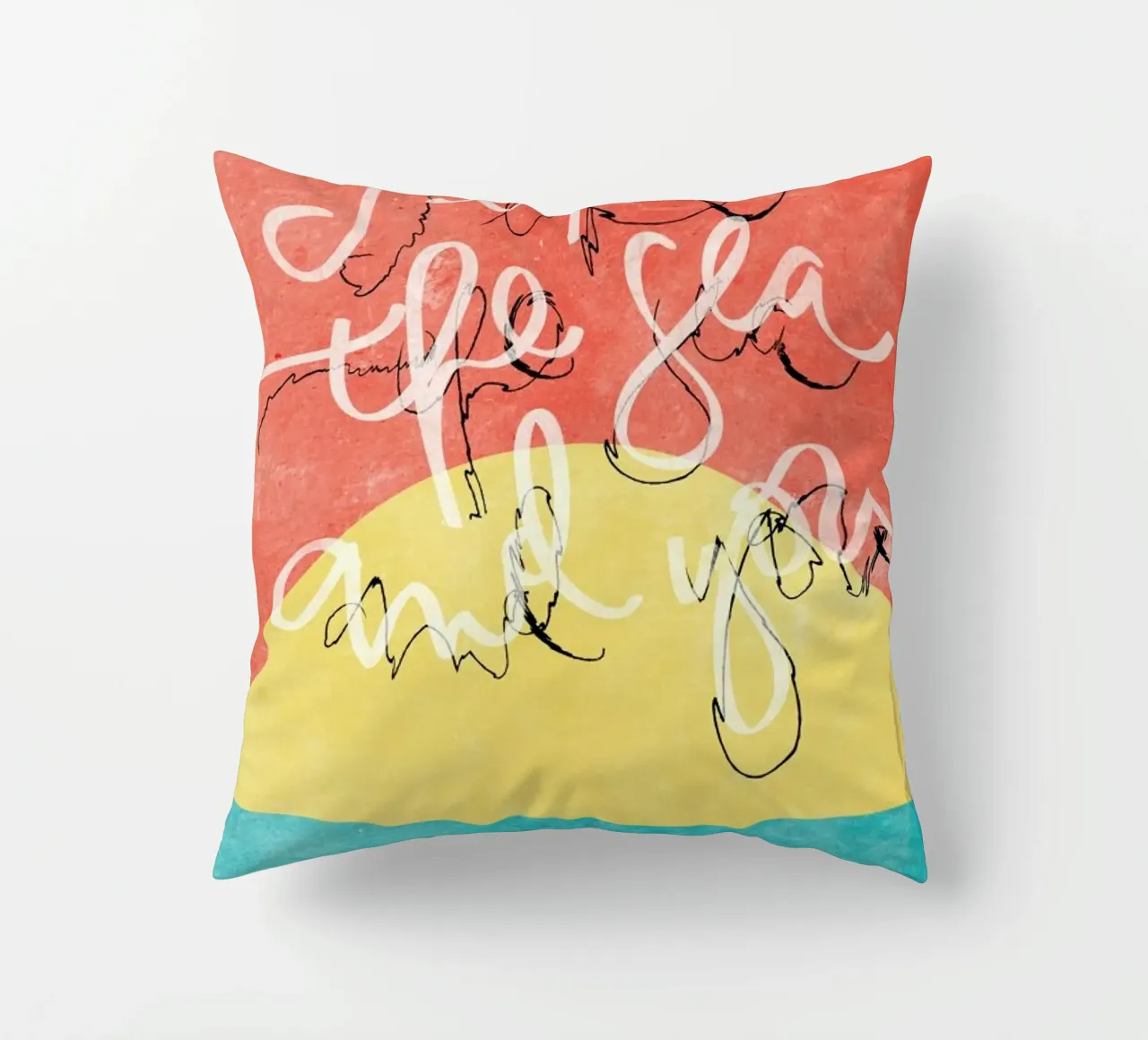 I Like The Sea + You cuscino da Kristen Polsinelli