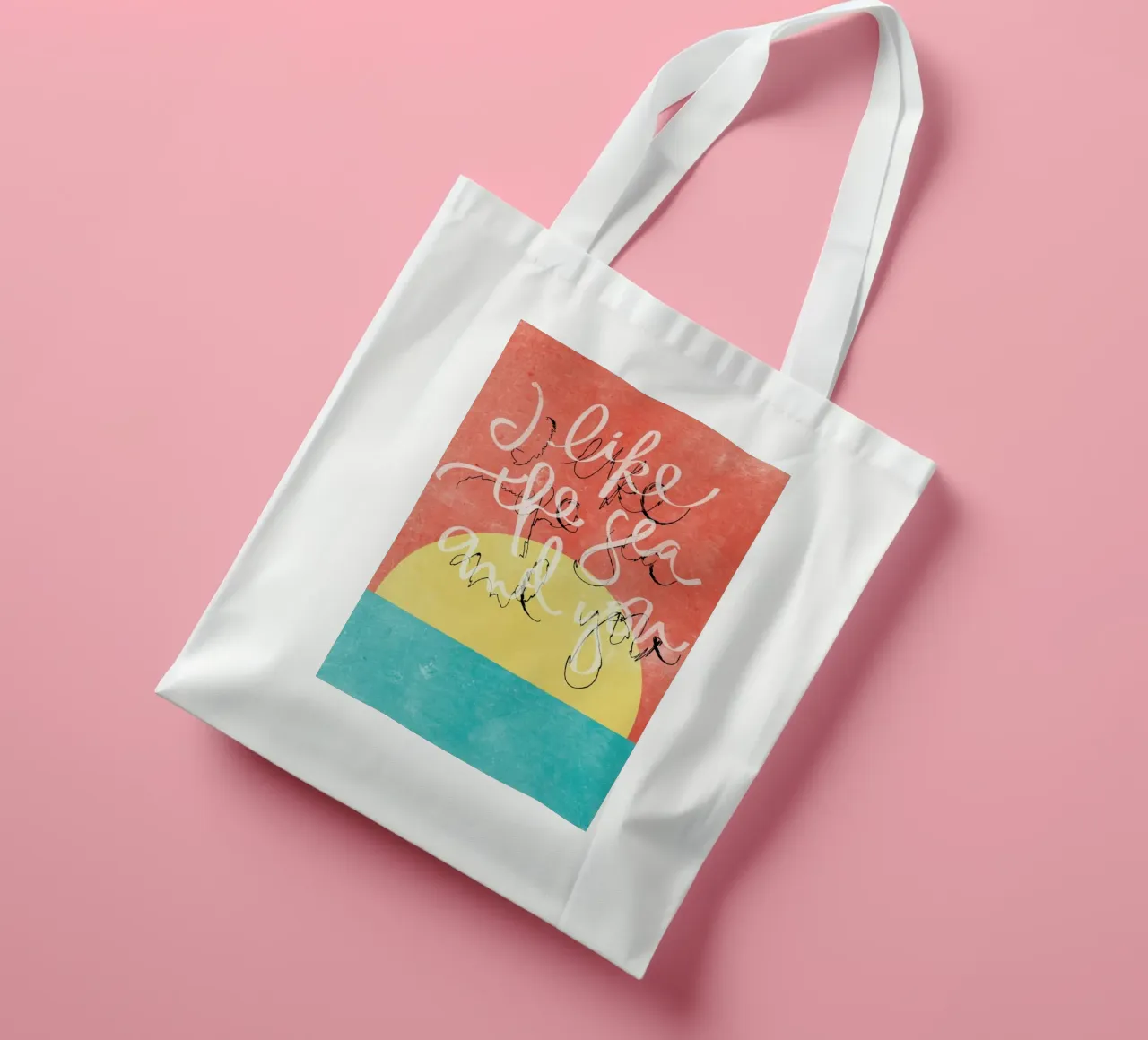 I Like The Sea + You tote bag by Kristen Polsinelli
