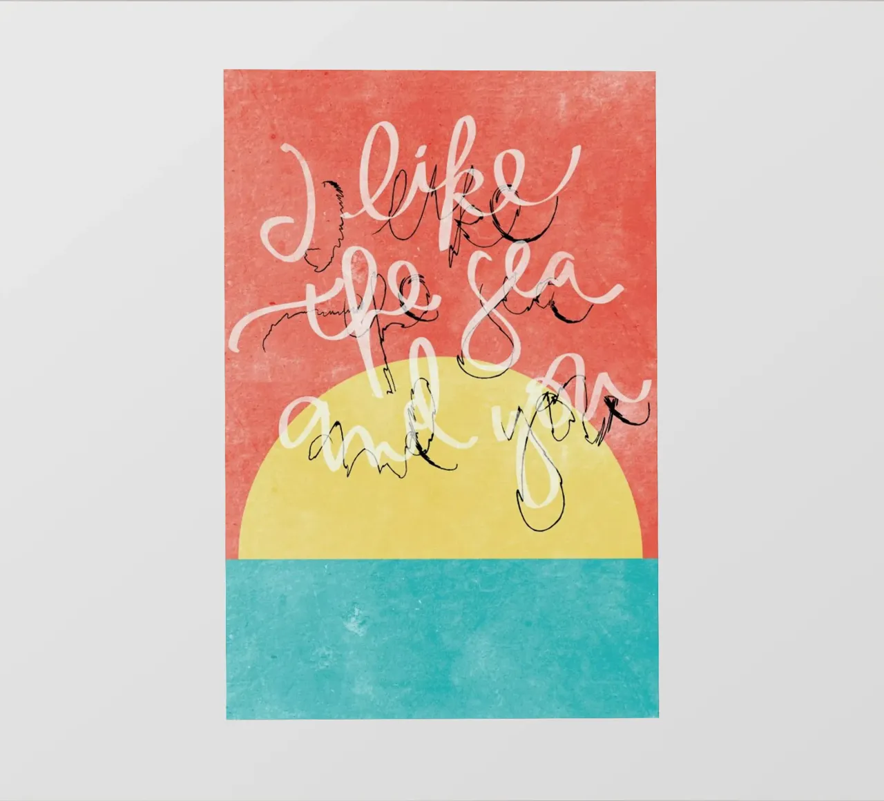 I Like The Sea + You telo in pvc da Kristen Polsinelli