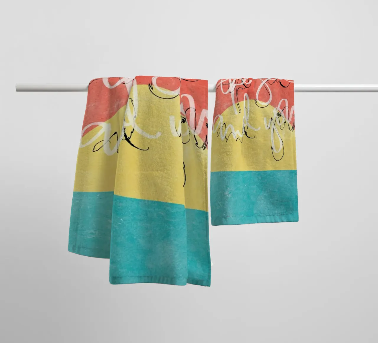 I Like The Sea + You towel by Kristen Polsinelli