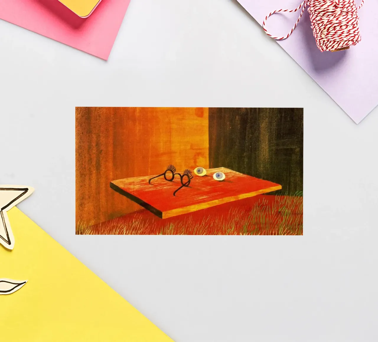 Remedios Varo Eyes on the Table sticker by Kunze Gallery