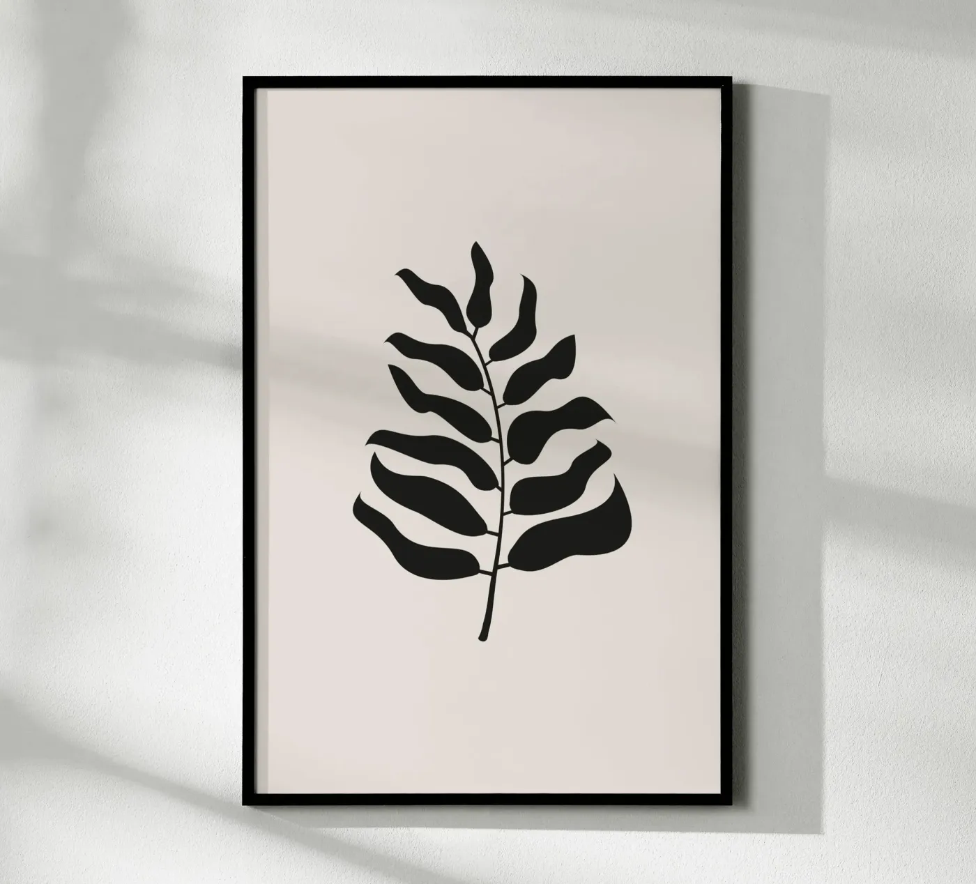 Bold Palm Leaf black poster da Trend Collection by Palmartprints