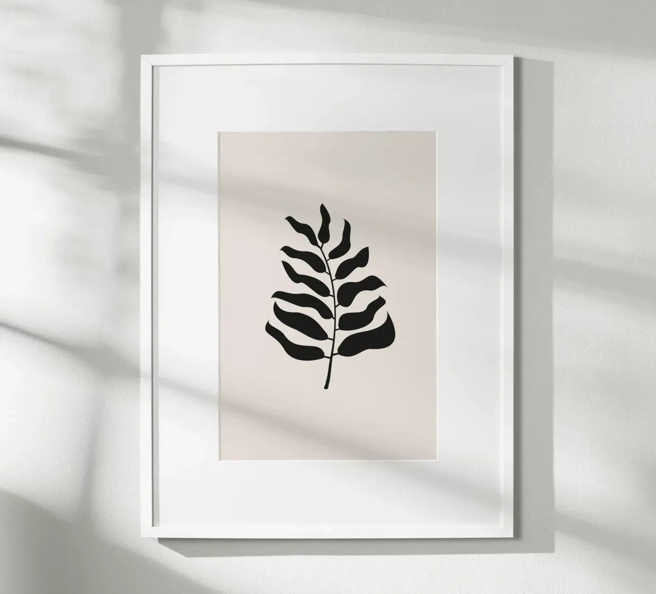 Bold Palm Leaf black hahnemühle by karenmenzenbach