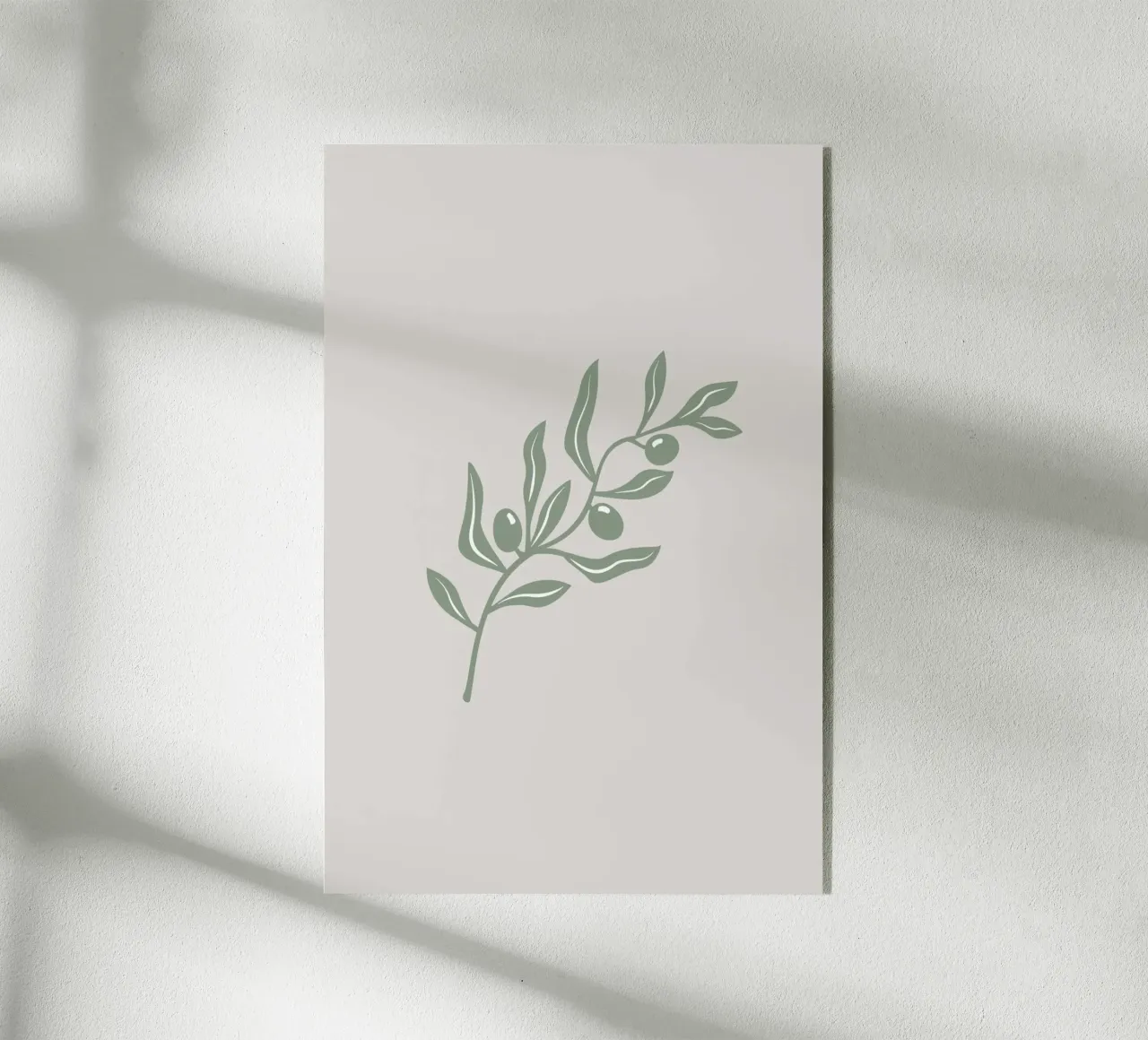 Olive Branch beige plexiglass da Palmartprints