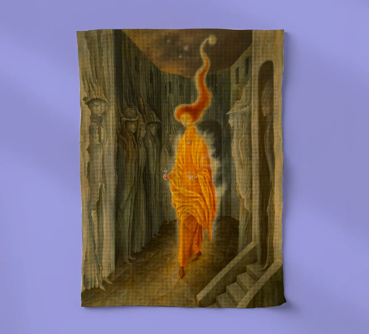 Remedios Varo The Call (The Call) tea towel by Kunze Gallery
