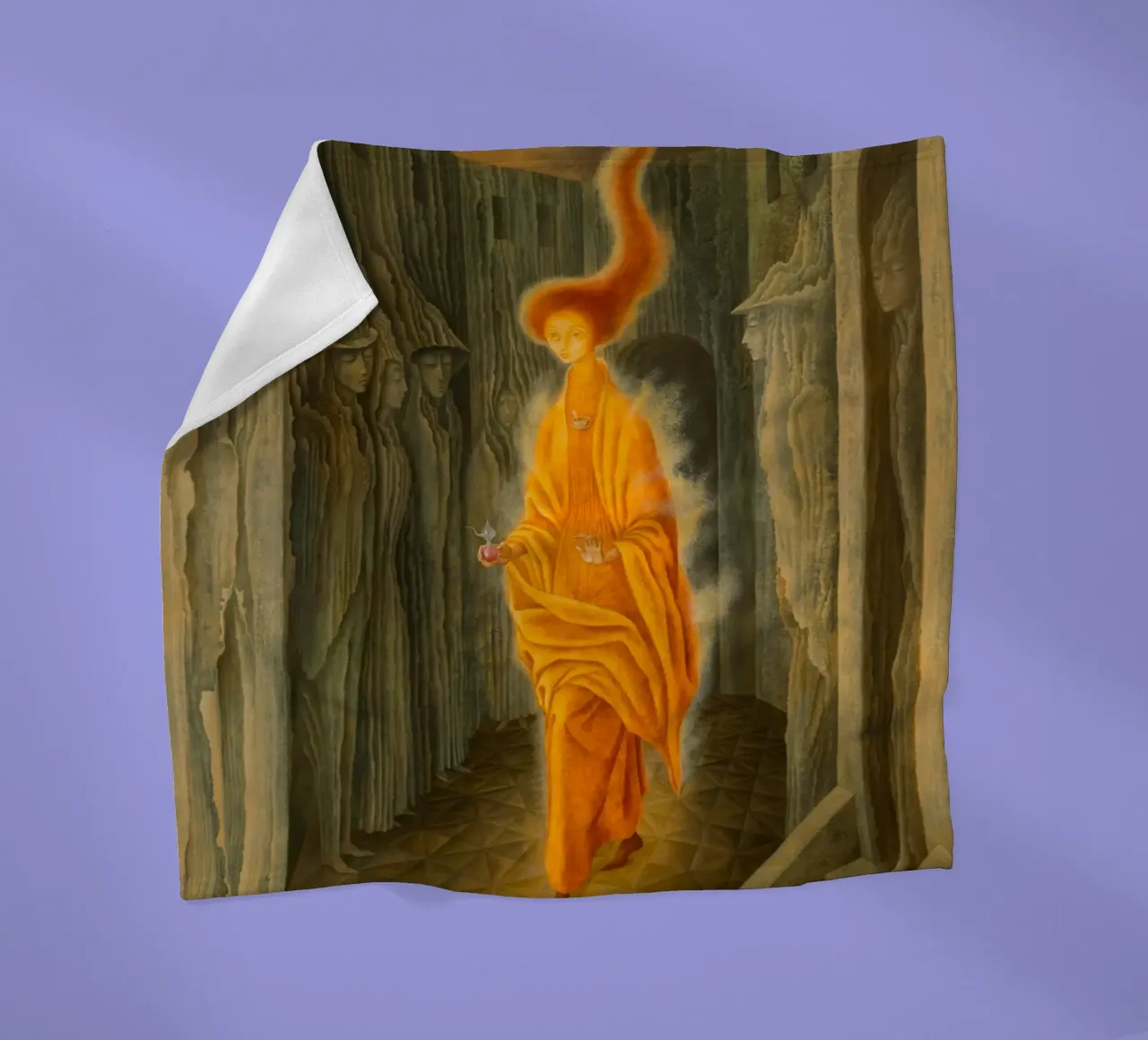 Remedios Varo The Call (The Call) fleece blanket by Kunze Gallery