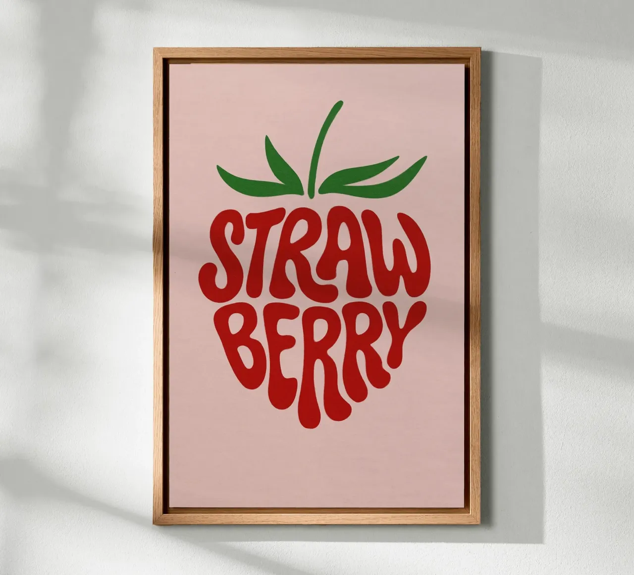 Design vintage della frutta tela con Cornice a cassetta da inspirational quote