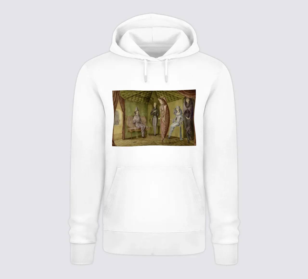 Abito da donna Remedios Varo felpa con cappuccio da Kunze Gallery