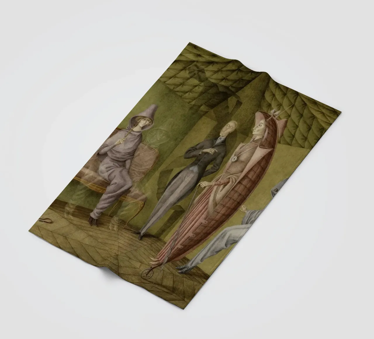 Remedios Varo Ladies' Suit fleece blanket by Kunze Gallery