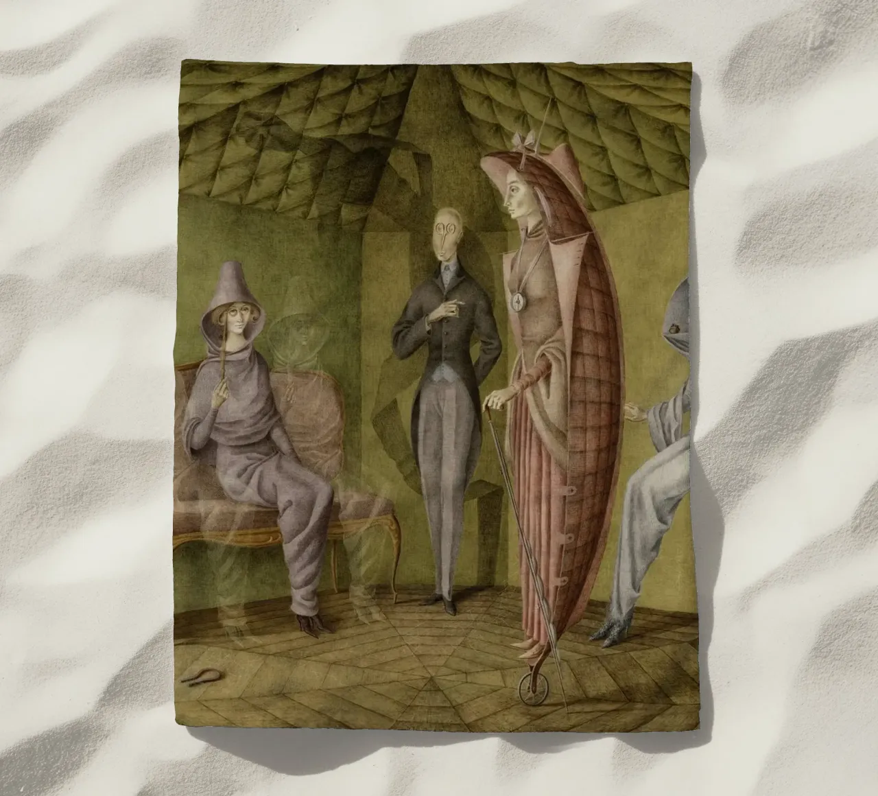 Abito da donna Remedios Varo telo mare da Kunze Gallery