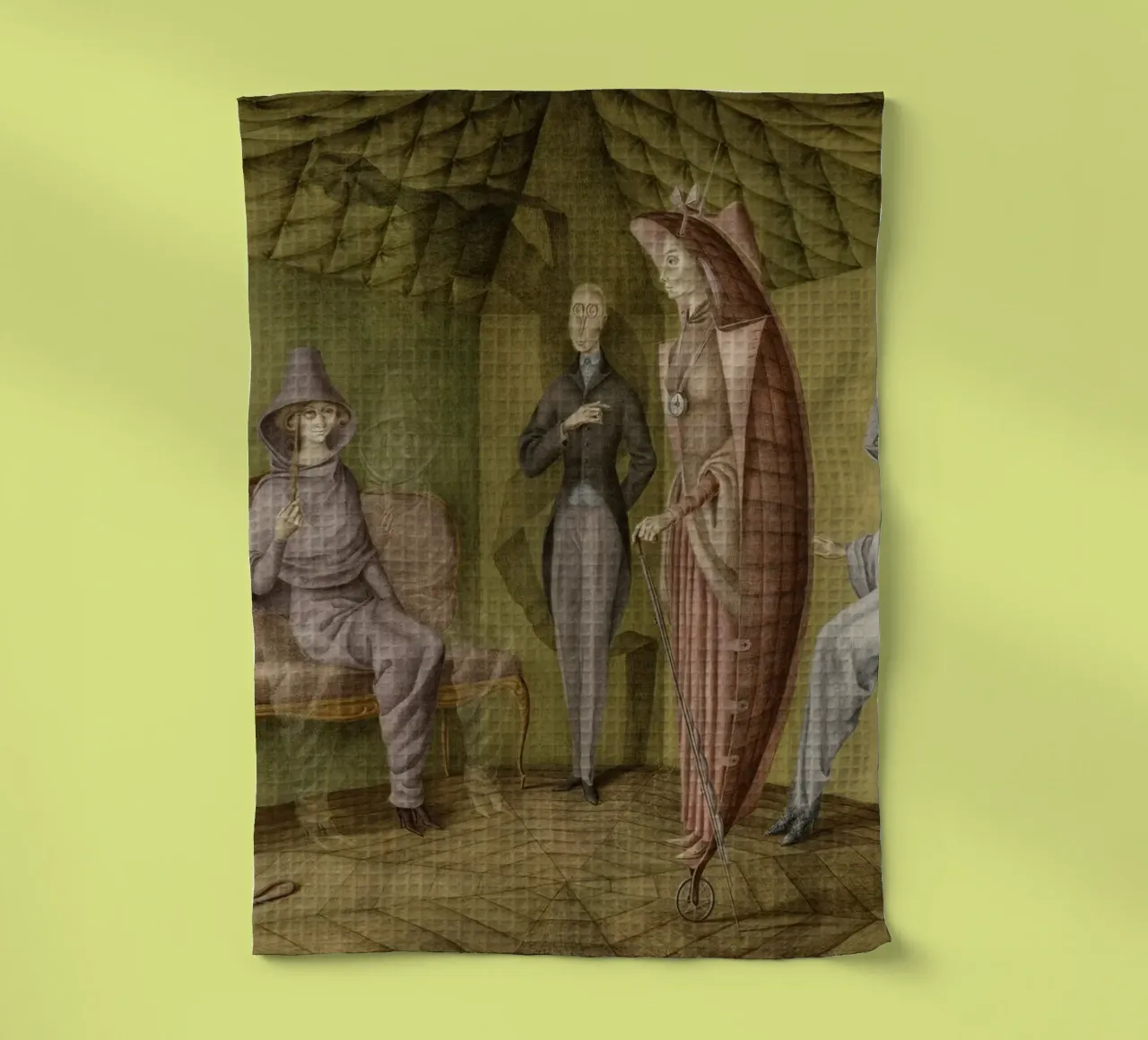 Abito da donna Remedios Varo canovaccio da cucina da Kunze Gallery