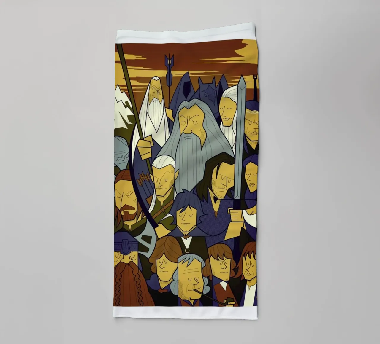 LORD OF THE RINGS 1 asciugamano da bagno da Ale Giorgini