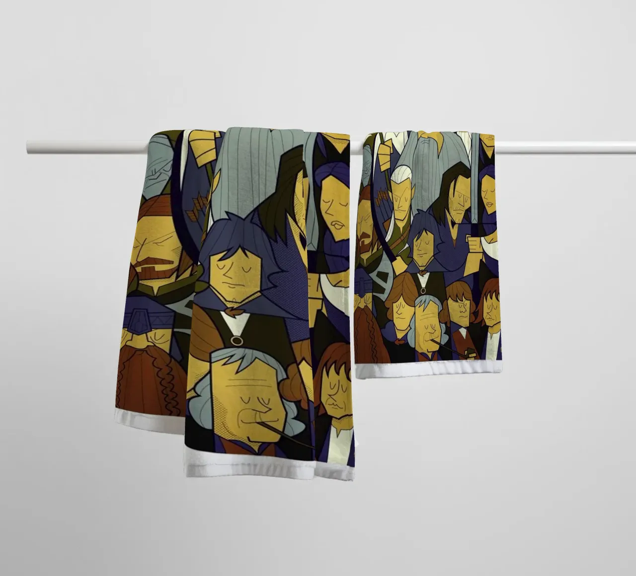 LORD OF THE RINGS 1 asciugamano da bagno da Ale Giorgini