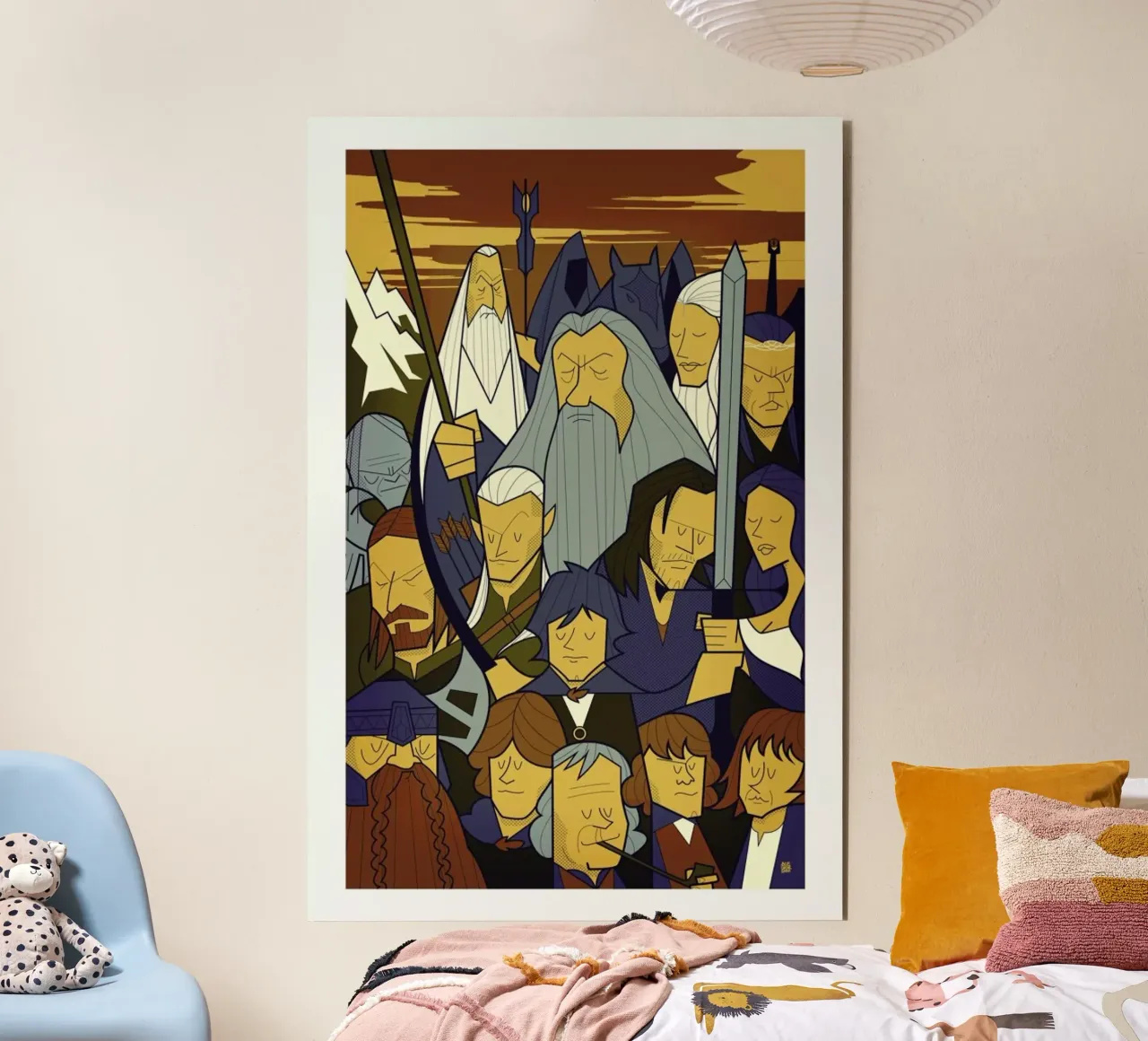 LORD OF THE RINGS 1 alluminio dibond da Ale Giorgini