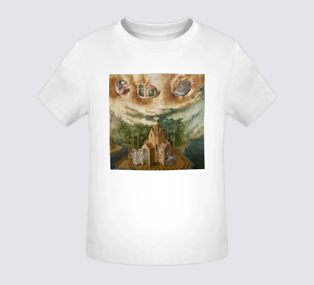 Remedios Varo Microcosmo (o determinismo) maglietta neonato da Kunze Gallery