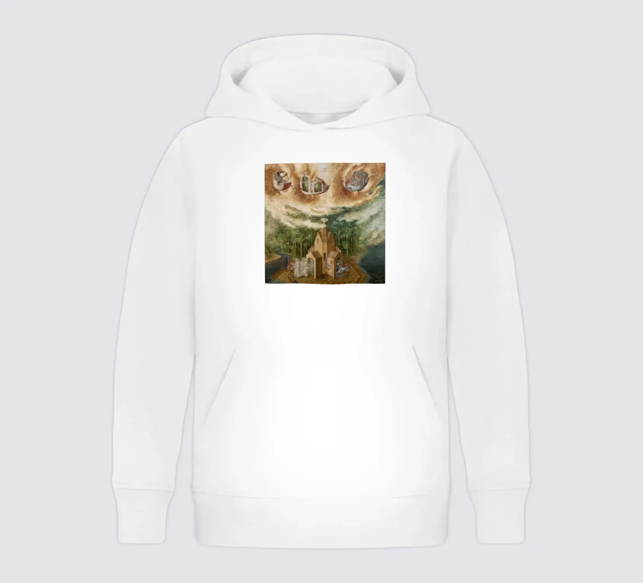 Remedios Varo Microcosmo (o determinismo) felpa bambino con cappuccio da Kunze Gallery