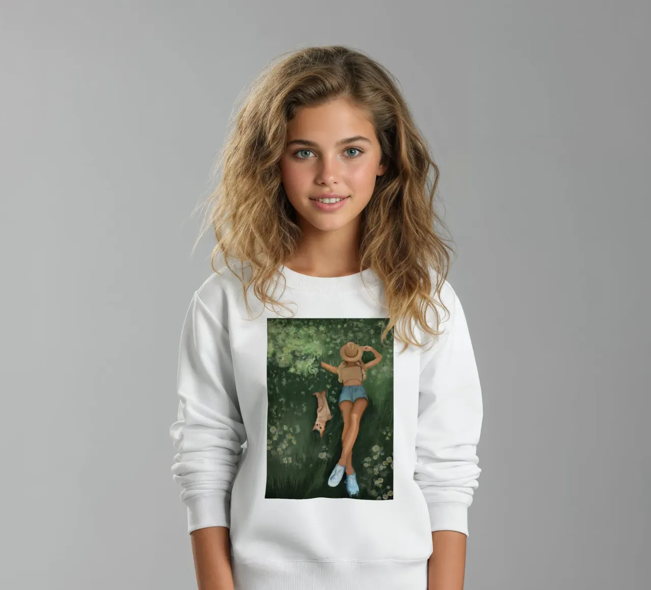 Zampe e petali felpa bambino da Verse