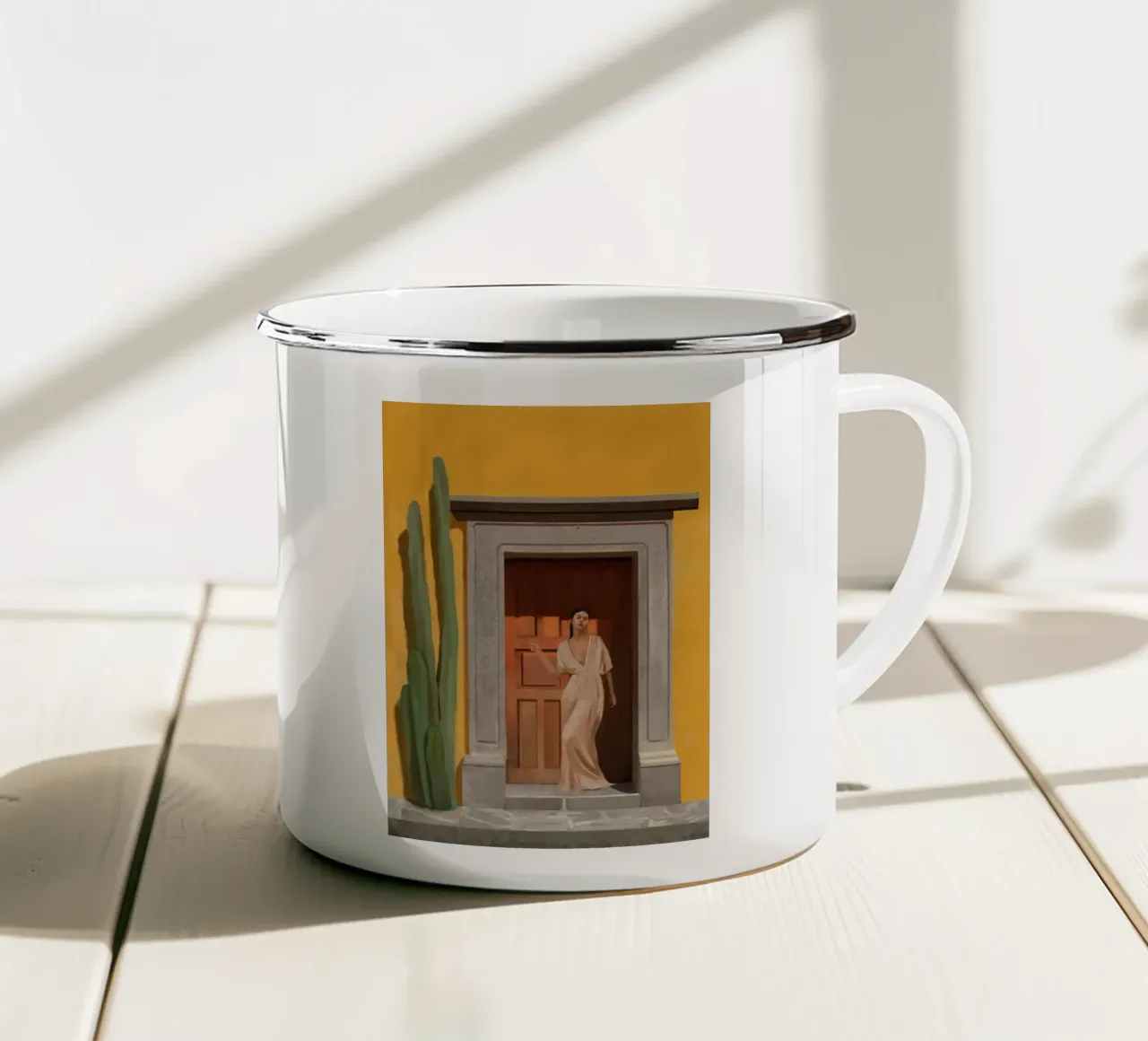 Porta tazza in smalto da Verse