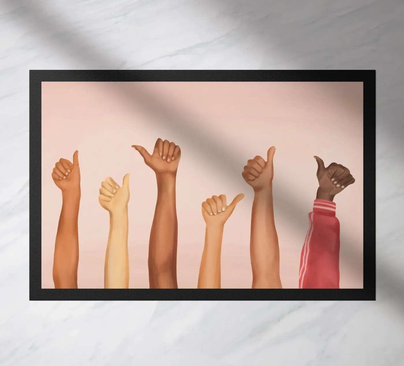 Thumbs Up! deurmat van Nadjaa