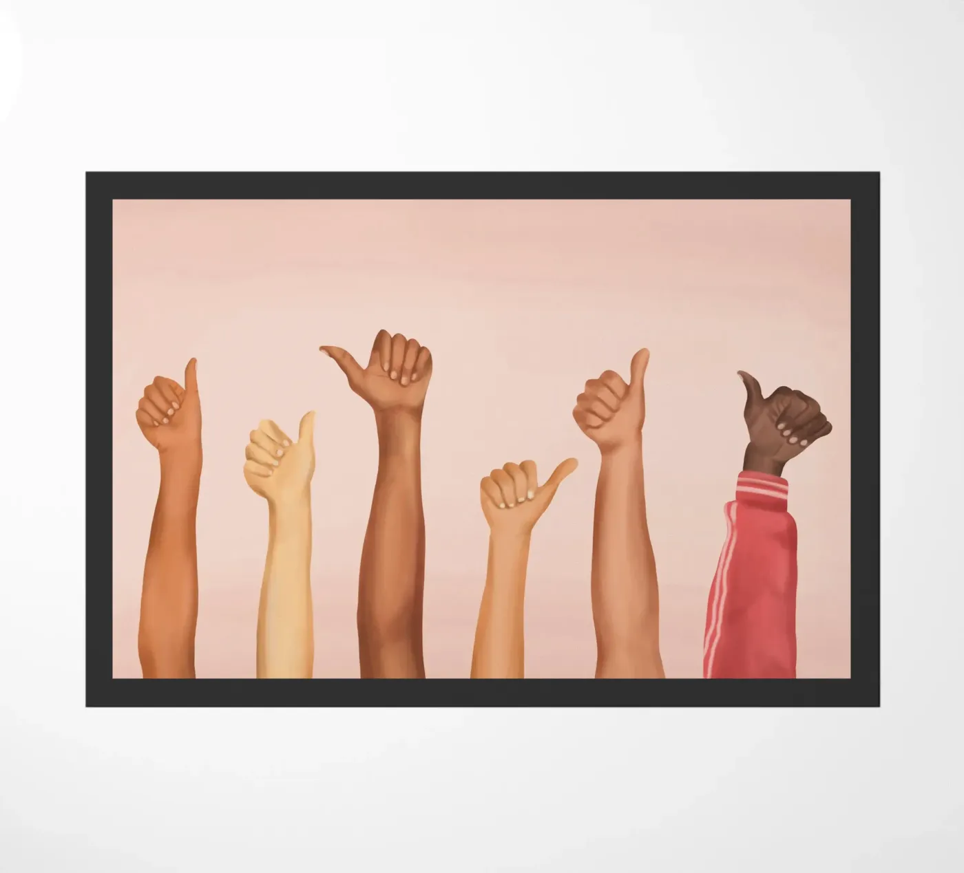 Thumbs Up! deurmat van Nadjaa