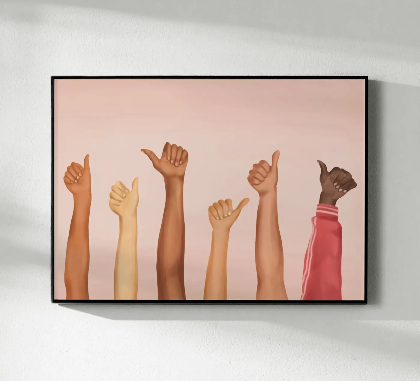 Thumbs Up! Acryl-Glas von Nadjaa